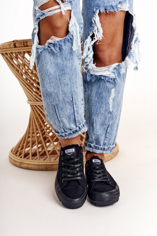 Chaussures femme à semelles larges BIG STAR couleur noir