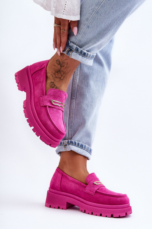 Mocassins pour femmes de couleur rose Pure Love