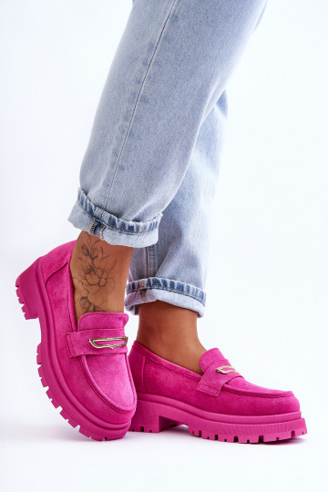 Mocassins pour femmes de couleur rose Pure Love 2