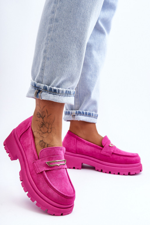 Mocassins pour femmes de couleur rose Pure Love