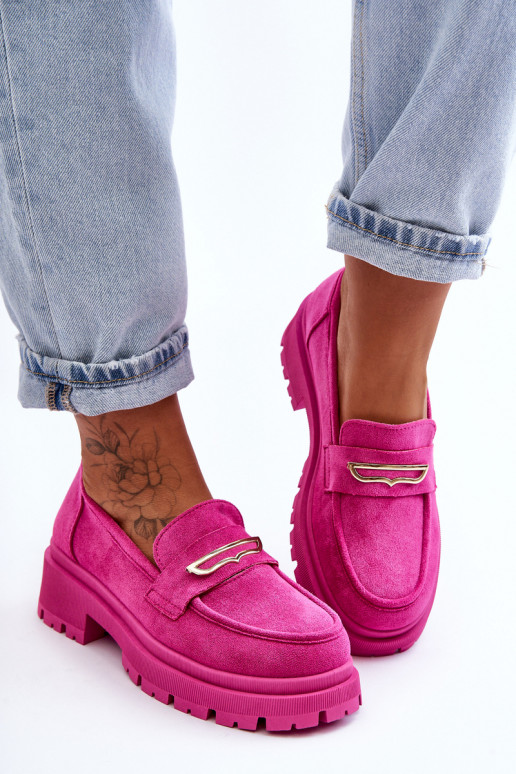 Mocassins pour femmes de couleur rose Pure Love