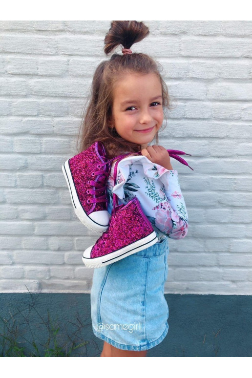 Chaussures décontractées pour enfants à paillettes Ally