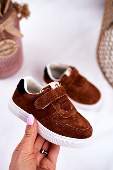 Chaussures décontractées pour enfants de couleur marron 2