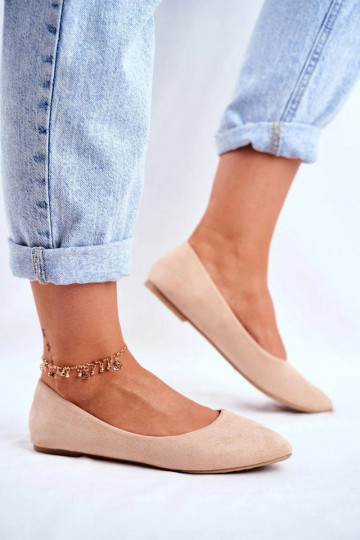 Chaussures en daim beiges 2