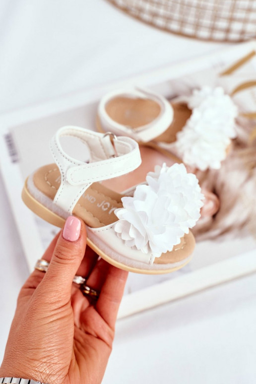 Sandalen voor kinderen met bloemen in... Sandalen voor kinderen met bloemen in...