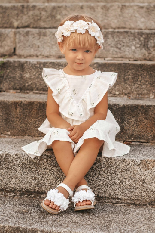 Sandalen voor kinderen met bloemen in... Sandalen voor kinderen met bloemen in...