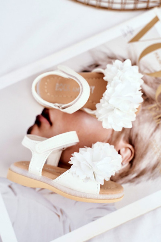 Sandalen voor kinderen met bloemen in... Sandalen voor kinderen met bloemen in...