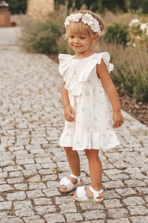 Sandalen voor kinderen met bloemen in... Sandalen voor kinderen met bloemen in...