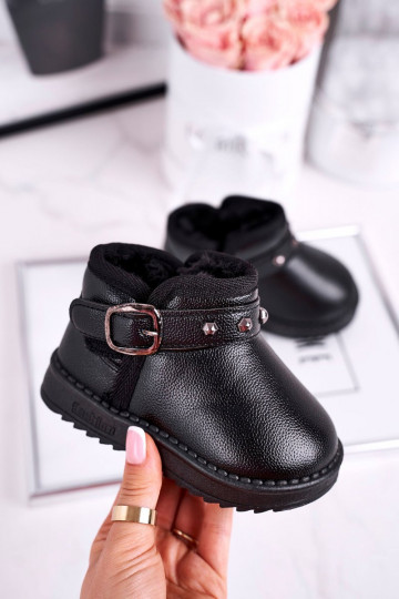 Warme Schneestiefel in Schwarz