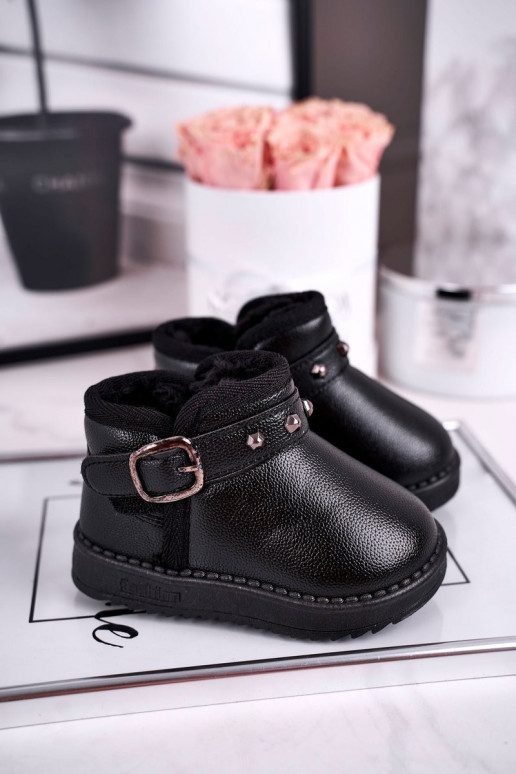 Bottes de neige chaudes en noir Bottes de neige chaudes en noir