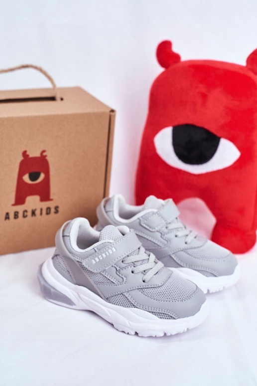 Baskets pour enfants en gris ABCKIDS