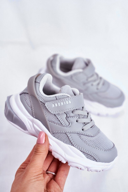 Baskets pour enfants en gris ABCKIDS