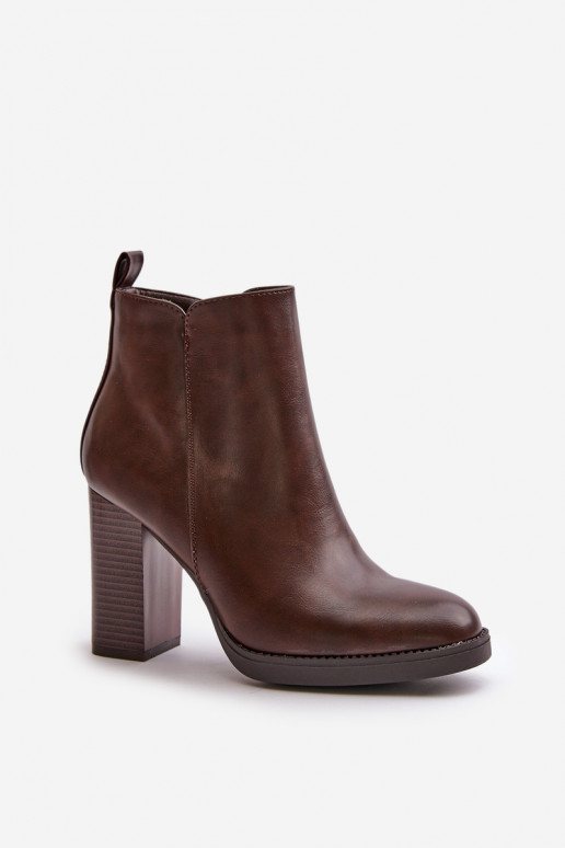 réchauffer Bottes pour femmes Eko Peau marron foncé Teresine réchauffer Bottes pour femmes Eko Peau marron foncé Teresine