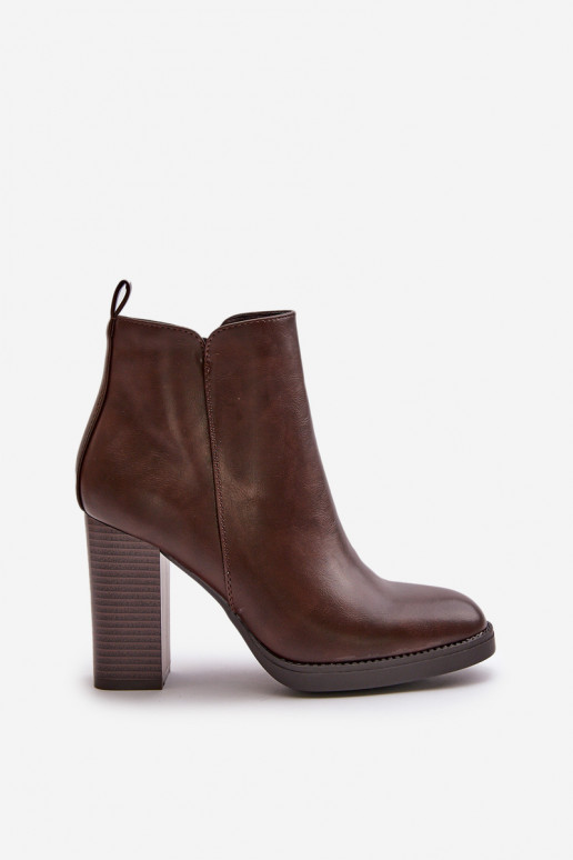 réchauffer Bottes pour femmes Eko Peau marron foncé Teresine réchauffer Bottes pour femmes Eko Peau marron foncé Teresine