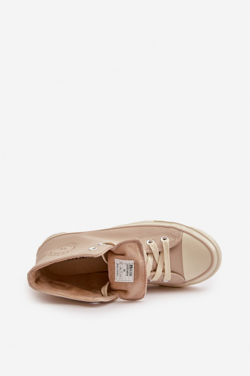 Vrijetijdsschoenen opInarmen van ecoleer beige Big Star OO274934 Vrijetijdsschoenen opInarmen van ecoleer beige Big Star OO274934