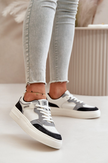 Dames laag Sneakers model schoenen van ecoleer Big Star OO274028 INit-grijs 2