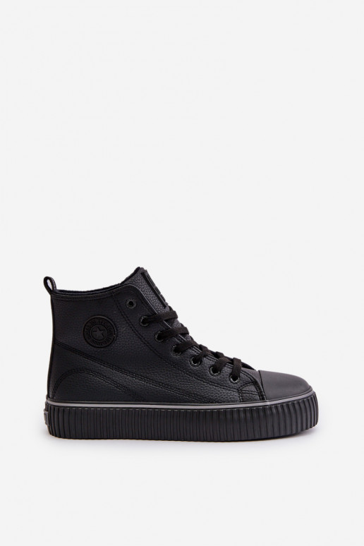Féminin réchauffer chaussures décontractées en cuir écologique Big Star OO274790 couleur noire Féminin réchauffer chaussures décontractées en cuir écologique Big Star OO274790 couleur noire