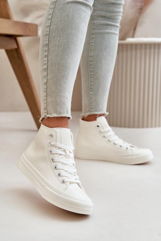 Chaussures de loisirs réchauffer en cuir écologique couleur blanche Big Star OO274932 Chaussures de loisirs réchauffer en cuir écologique couleur blanche Big Star OO274932