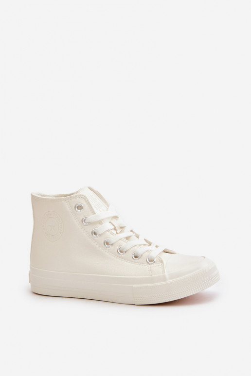 Chaussures de loisirs réchauffer en cuir écologique couleur blanche Big Star OO274932 Chaussures de loisirs réchauffer en cuir écologique couleur blanche Big Star OO274932