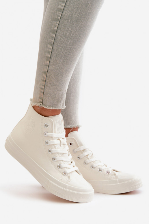 Chaussures de loisirs réchauffer en cuir écologique couleur blanche Big Star OO274932 Chaussures de loisirs réchauffer en cuir écologique couleur blanche Big Star OO274932