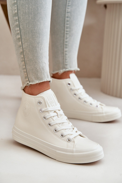 Chaussures de loisirs réchauffer en cuir écologique couleur blanche Big Star OO274932 Chaussures de loisirs réchauffer en cuir écologique couleur blanche Big Star OO274932