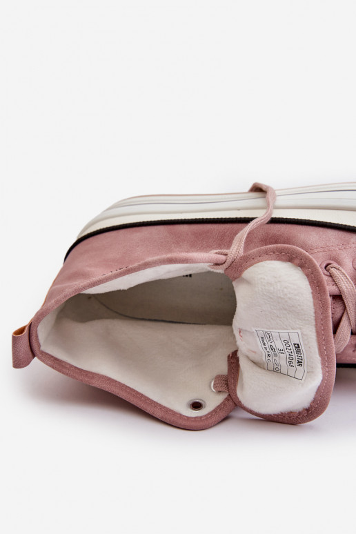 réchauffer Chaussures de loisirs avec une plateforme Eko Peau Big Star OO274068 couleur rose