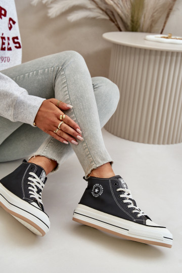 opInarmen Vrijetijdsschoenen met platform Eko Leer Big Star OO274062 zInart