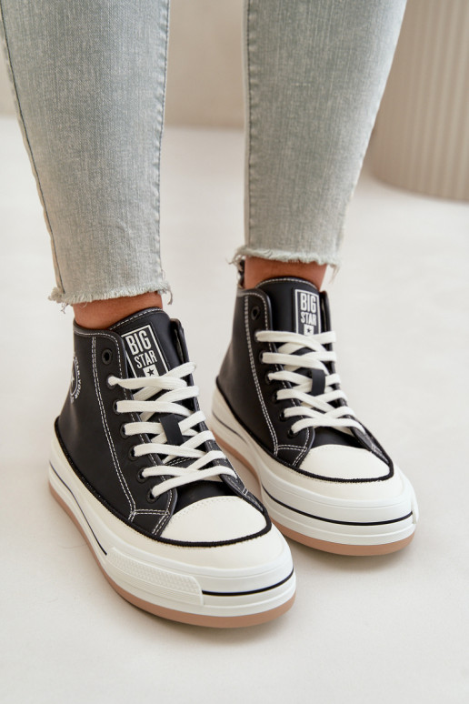 opInarmen Vrijetijdsschoenen met platform Eko Leer Big Star OO274062 zInart