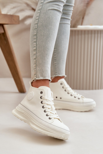 Freizeitschuhe mit einer Plattform Eko Haut Big Star OO274064 Zueiße Farbe 2