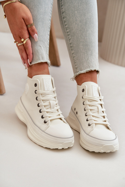 Freizeitschuhe mit einer Plattform Eko Haut Big Star OO274064 Zueiße Farbe