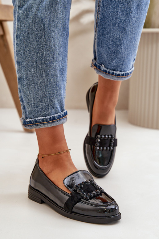 Gelakte mocassins Dames met ornamenten zInart Vinceza 58389 Gelakte mocassins Dames met ornamenten zInart Vinceza 58389