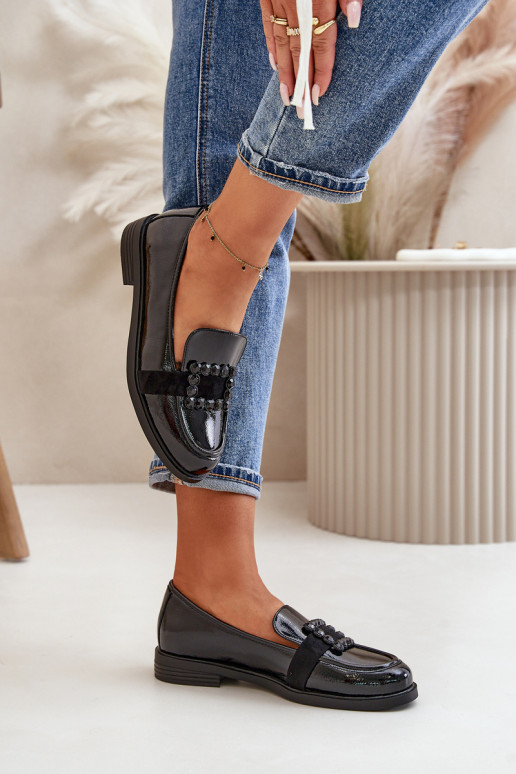 Gelakte mocassins Dames met ornamenten zInart Vinceza 58389 Gelakte mocassins Dames met ornamenten zInart Vinceza 58389