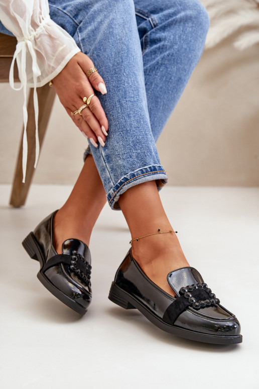 Gelakte mocassins Dames met ornamenten zInart Vinceza 58389 Gelakte mocassins Dames met ornamenten zInart Vinceza 58389