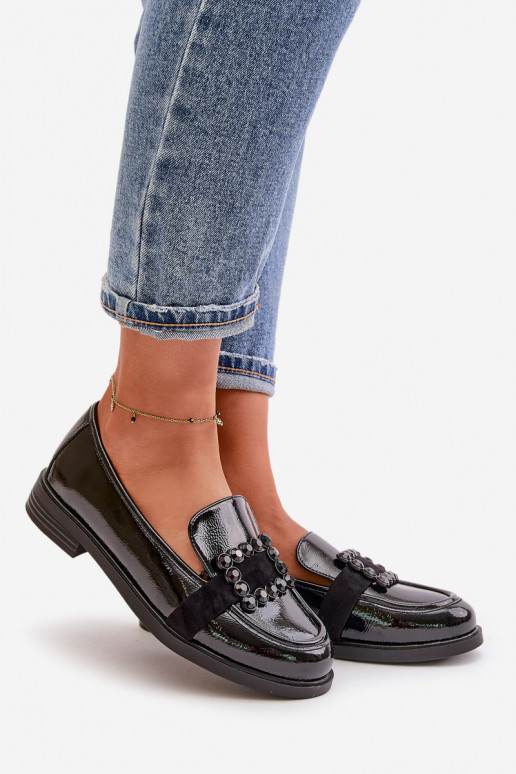 Gelakte mocassins Dames met ornamenten zInart Vinceza 58389 Gelakte mocassins Dames met ornamenten zInart Vinceza 58389