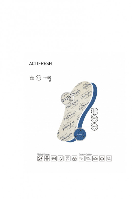 Semelles antibactériennes Coccine couleur menthe Actifresh Premium