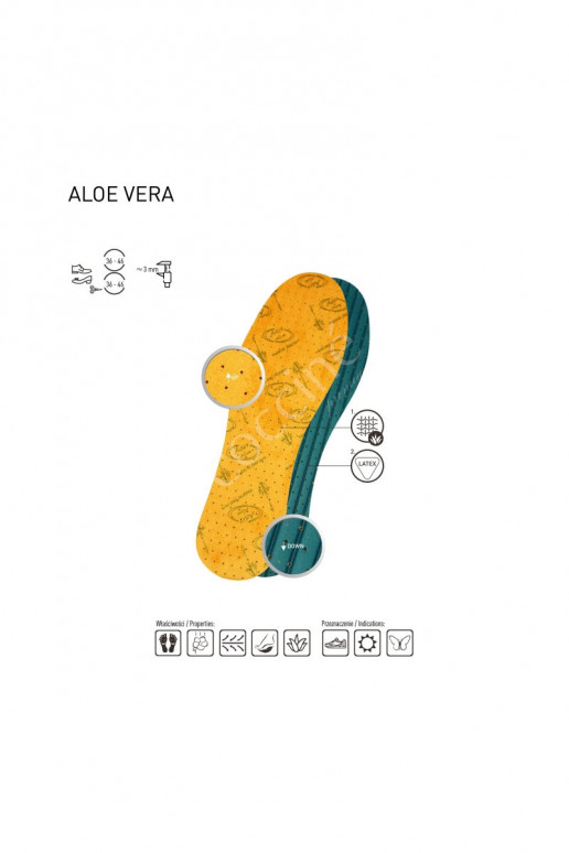 Semelles Coccine ALOE VERA