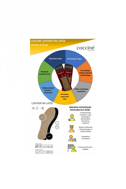 Cuir Coccine sur semelles intérieures en mousse de latex Cuir Coccine sur semelles intérieures en mousse de latex