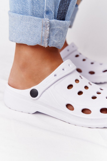 Chaussons sandalesBasen couleur blanc Chaussons légers EVA 2