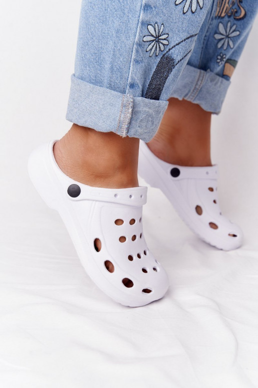 Chaussons sandalesBasen couleur blanc Chaussons légers EVA Chaussons sandalesBasen couleur blanc Chaussons légers EVA