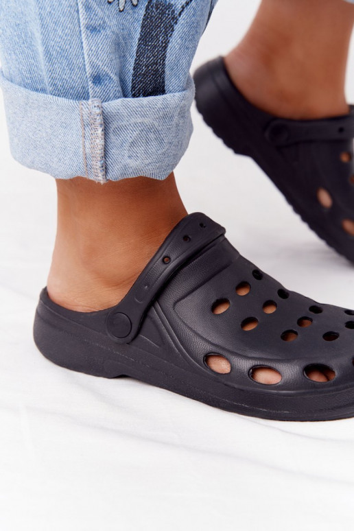 Chaussons couleur noire EVA