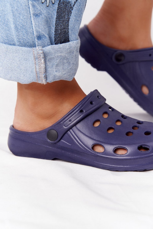 Chaussons EVA bleu foncé
