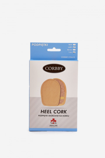 CORBBY Leren hielkussens van kurk