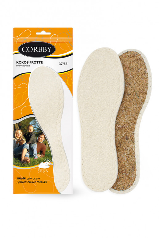 Corbby KOKOS FROTTE Inlegzolen voor alle weersomstandigheden Corbby KOKOS FROTTE Inlegzolen voor alle weersomstandigheden