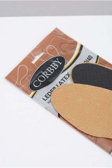 Corbby LEDER LATEX Semelles intérieures en cuir avec charbon actif 2