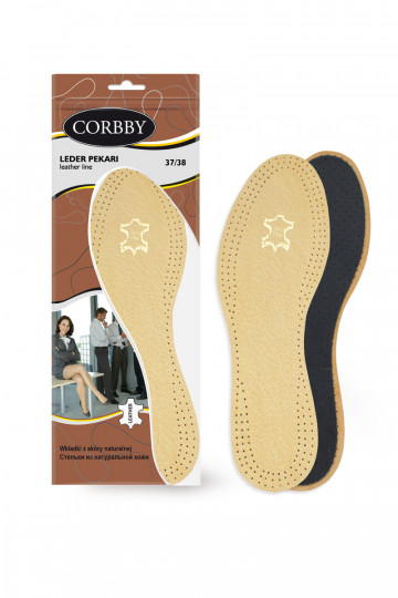 Corbby LEDER PEKARI Einlegesohlen bestehen aus hochwertigem Naturleder