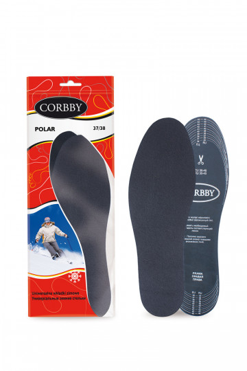 Semelles chauffantes Corbby POLAR au charbon actif