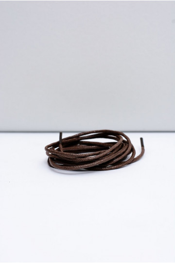 Lacets fins cirés Corbby marron