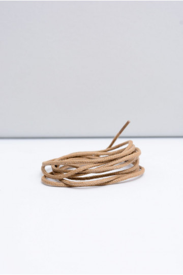 Lacets fins cirés Corbby beige