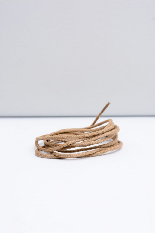 Corbby beige Gewaxte slanke veters