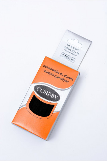 Corbby zwarte platte veters 2